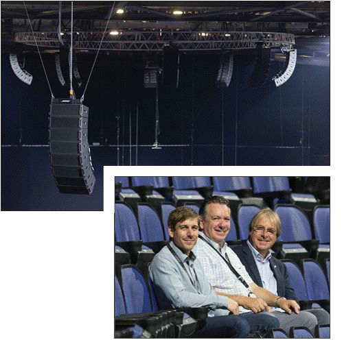 吊在穹頂的Bose ShowMatch陣列音響2